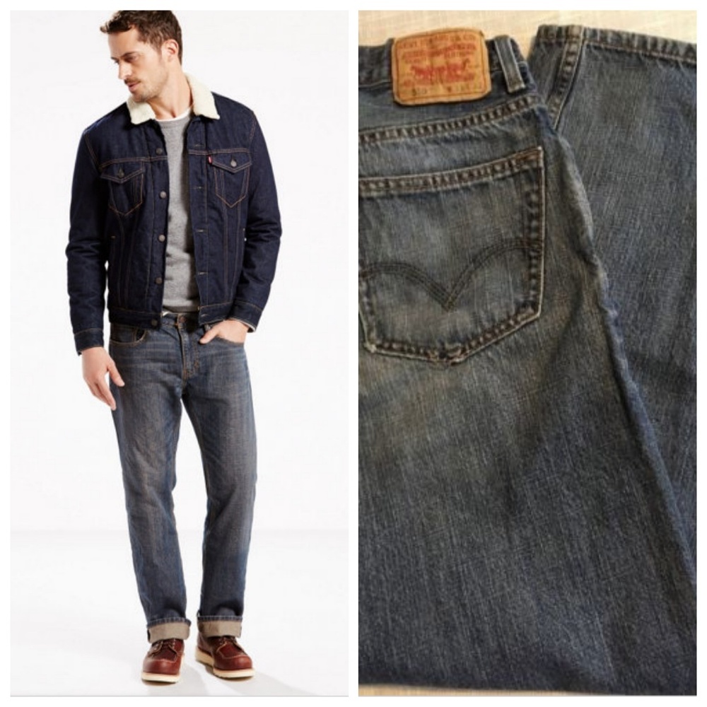 Levis Mens 559 Relaxed Straight Leg Jeans W33xL32